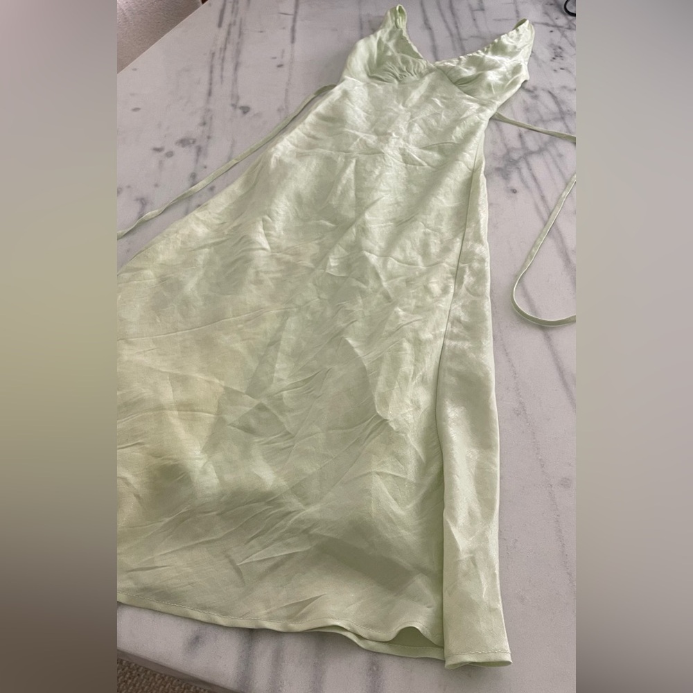 Peppermayo Loren dress in Light Green Sage shimmer - size 2 - Picture 15 of 17